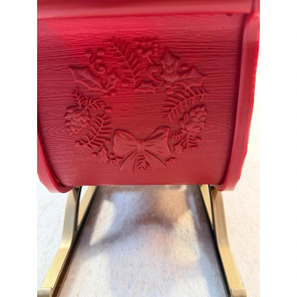 Hallmark Jingle Pals 2016 Musical Snowman Sleigh Animated Christmas Decor Red